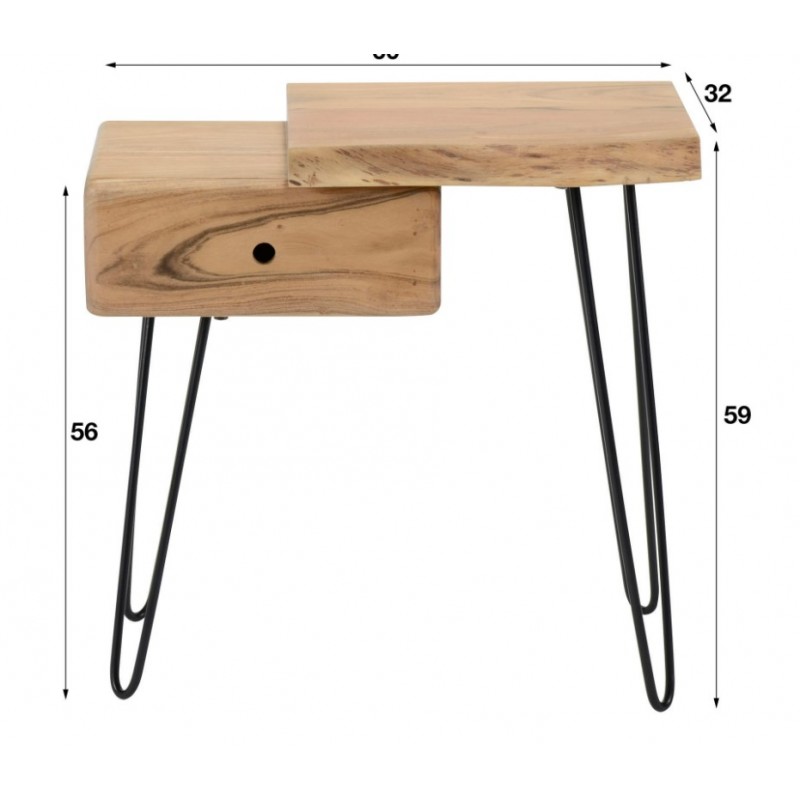 ZI Bedside table edge R